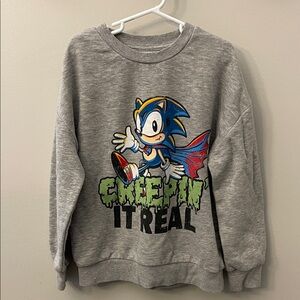 Gray Sonic the Hedgehog Sweatshirt